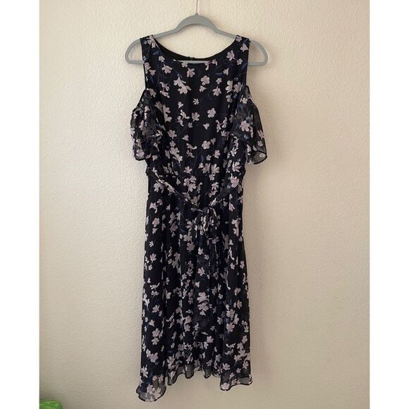 NWT lane Bryant floral chiffon dress - Picture 1 of 8